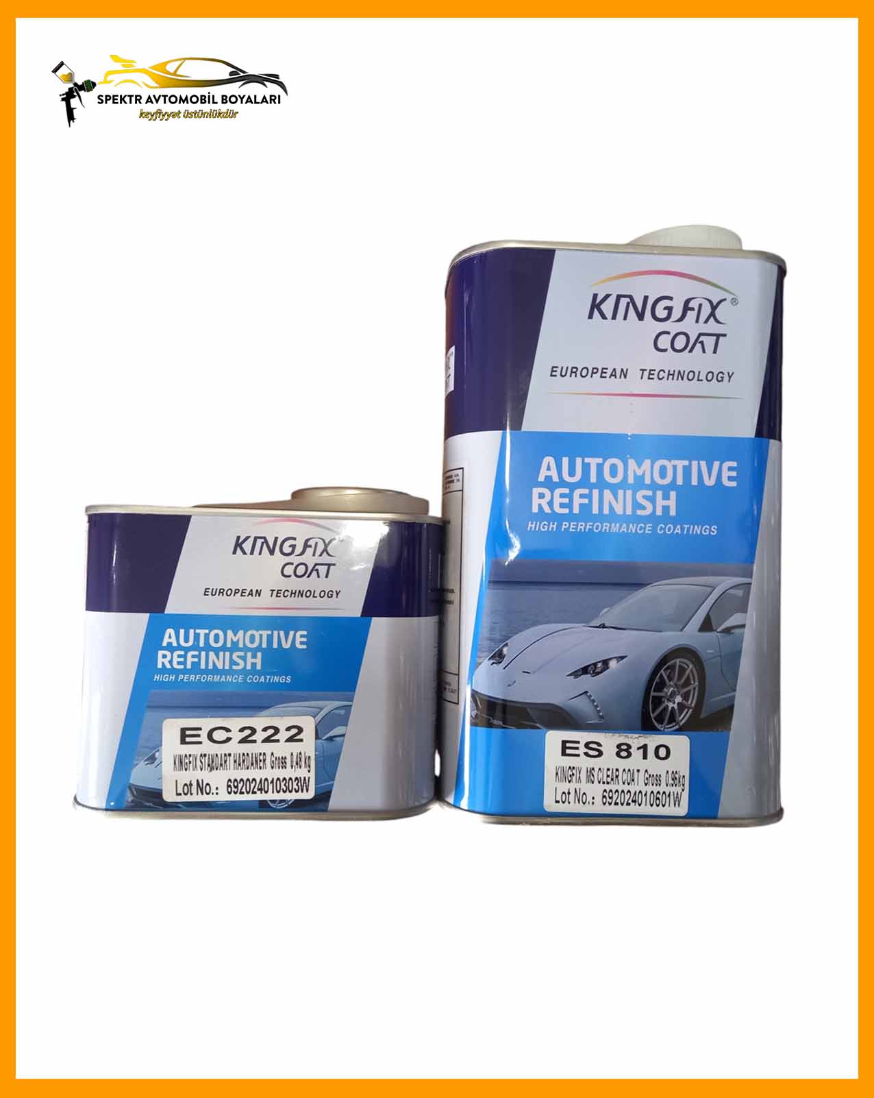 KingFix 2k akrilik parlaq lak